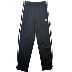 Adidas 3 Stripe Tricot Straight Leg Sweat Pants Size Small Black and White NWT